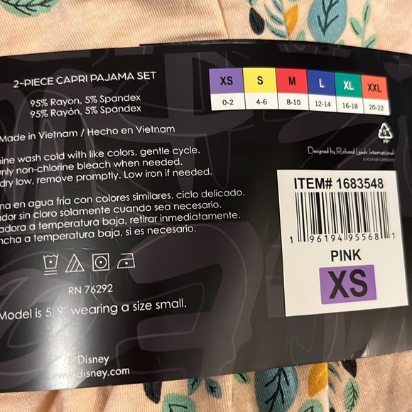 NWT Disney Micky Mouse Capri Pajama Set & Marc New York Ribbed Joggers Sz XS - Picture 10 of 13